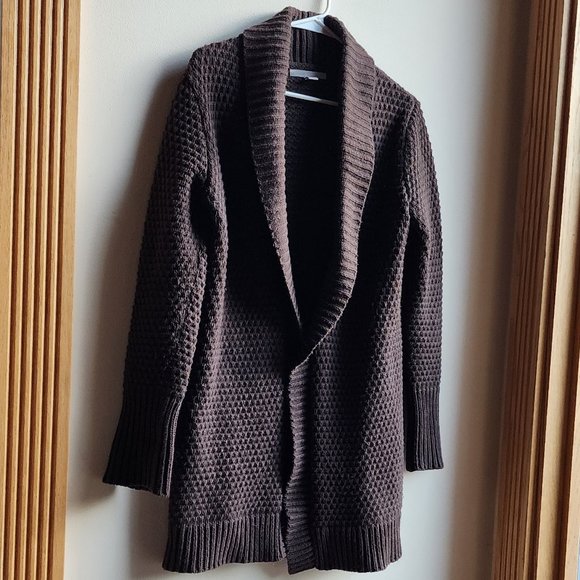 Old Navy Sweaters - Old Navy Brown Waffle Knit Open Cardigan Size Medium